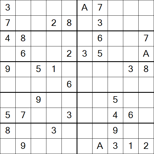 Sudoku 10x10 - Medium