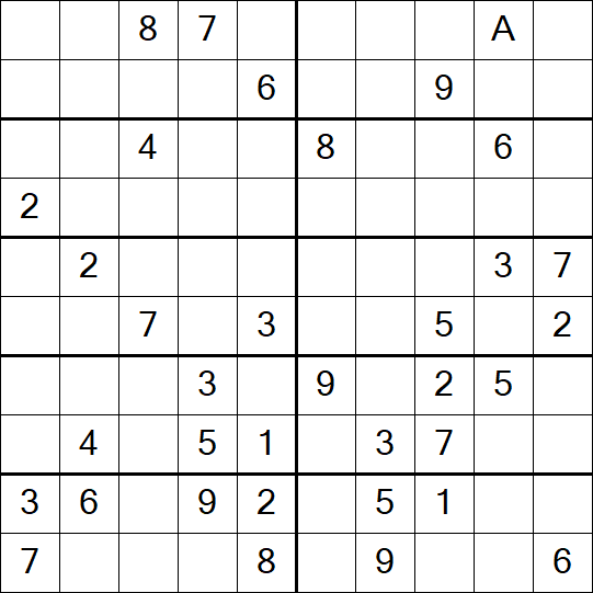 Sudoku 10x10 - Mittel