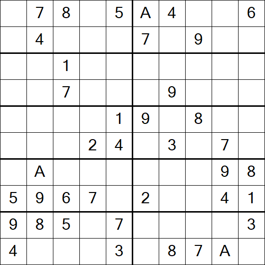Sudoku 10x10 - Medium