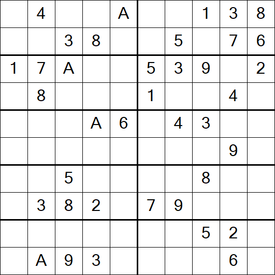 Sudoku 10x10 - Medium