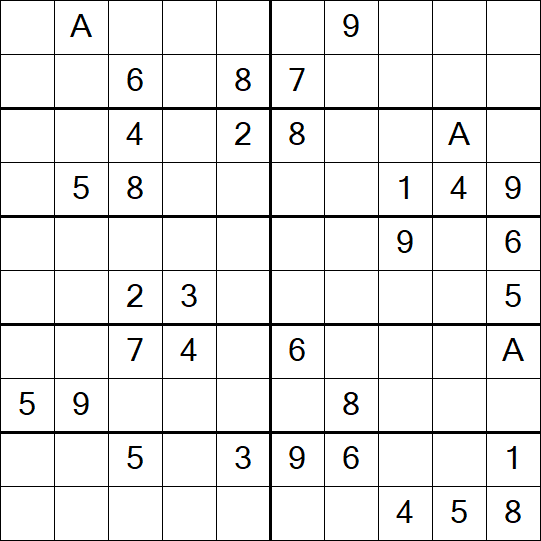 Sudoku 10x10 - Mittel