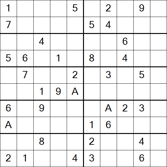 Sudoku 10x10 - Medium