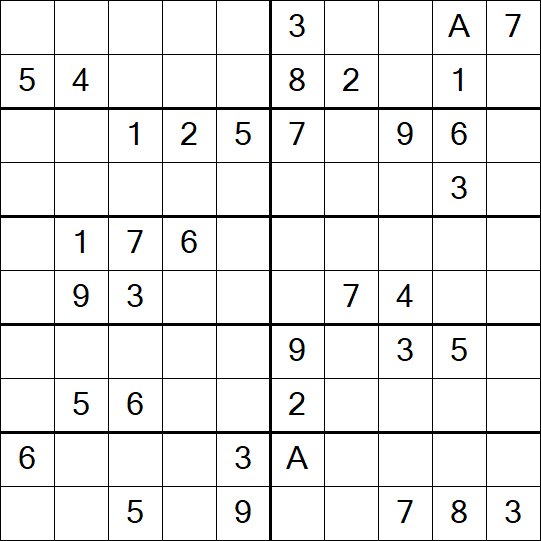 Sudoku 10x10 - Medium