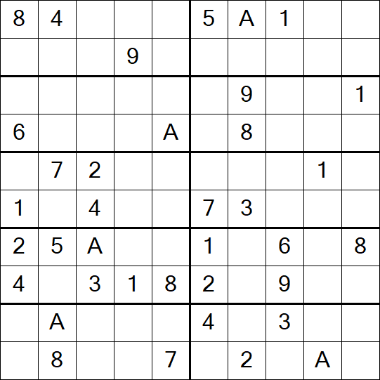 Sudoku 10x10 - Medium