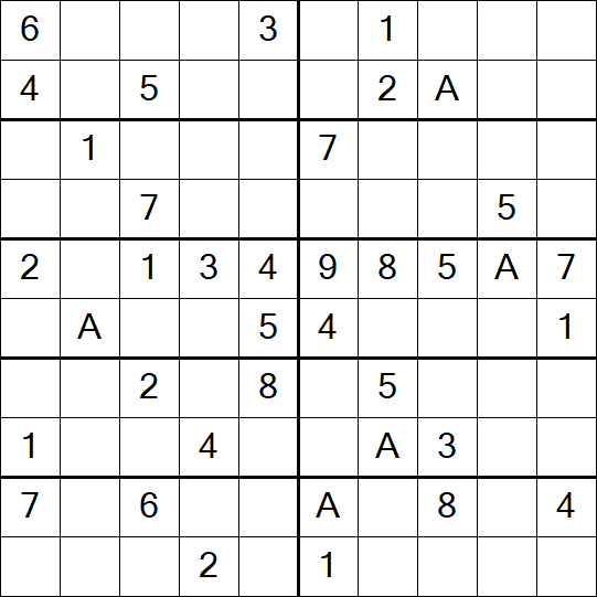 Sudoku 10x10 - Medium