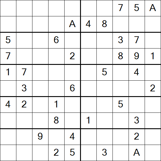 Sudoku 10x10 - Medium