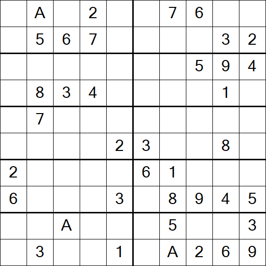 Sudoku 10x10 - Medium
