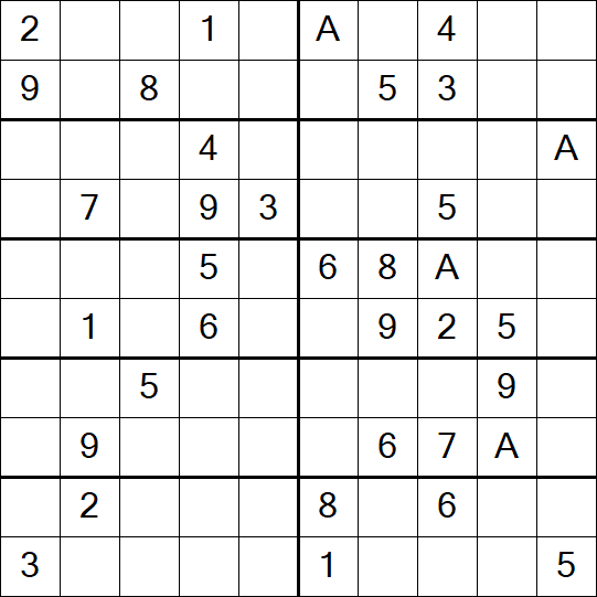 Sudoku 10x10 - Medium