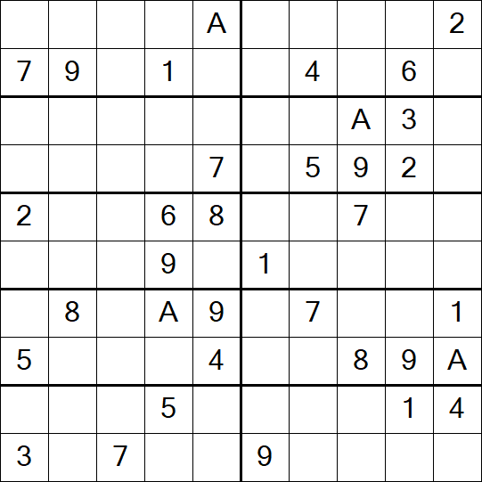 Sudoku 10x10 - Medium