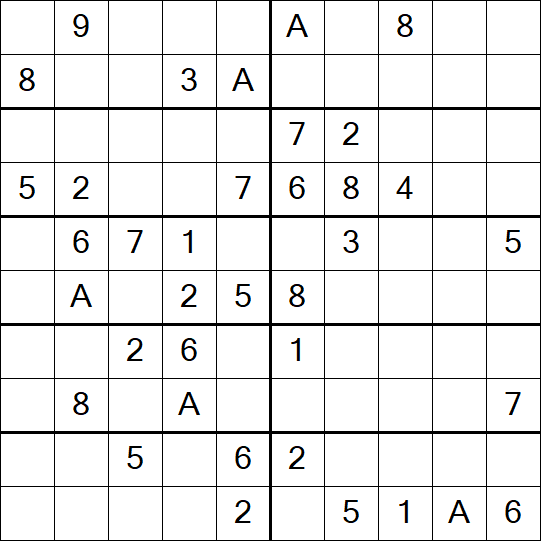 Sudoku 10x10 - Medium