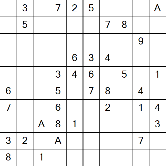 Sudoku 10x10 - Medium