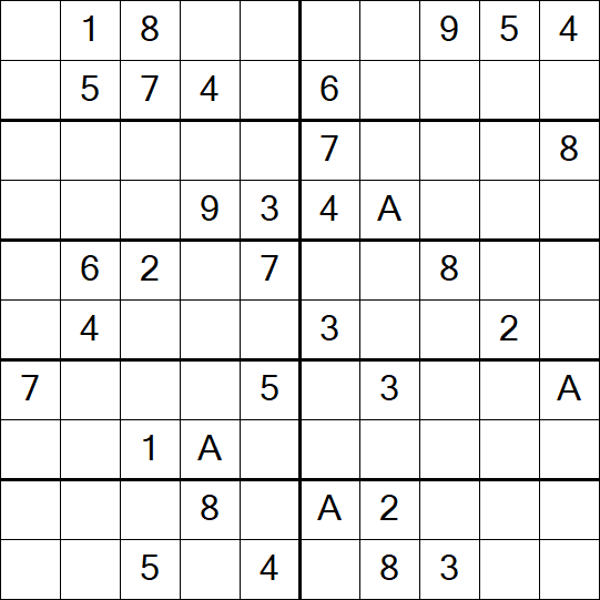 Sudoku 10x10 - Medium