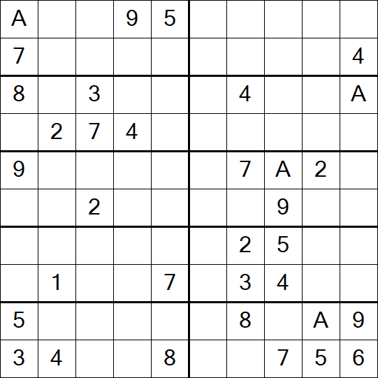 Sudoku 10x10 - Medium