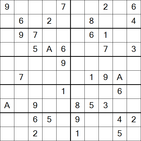Sudoku 10x10 - Medium