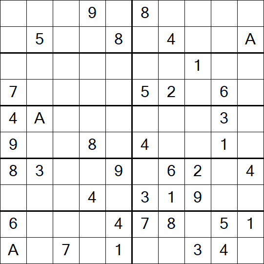 Sudoku 10x10 - Medium