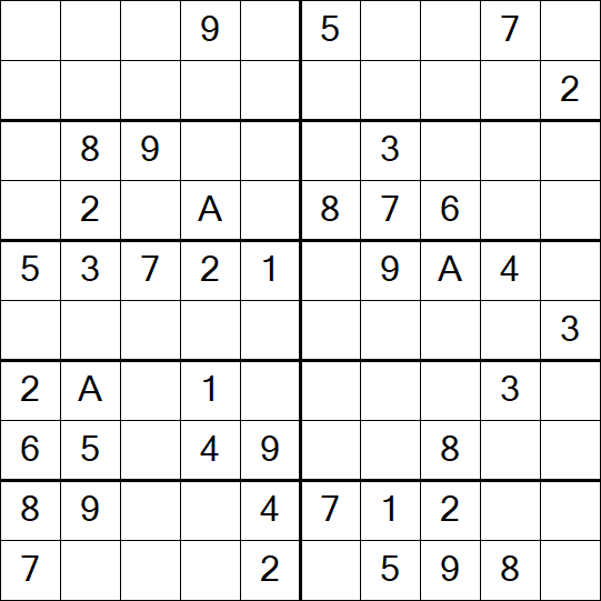 Sudoku 10x10 - Medium