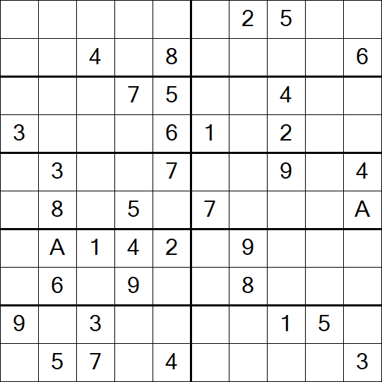 Sudoku 10x10 - Medium