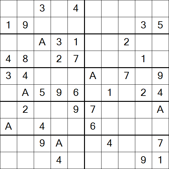 Sudoku 10x10 - Medium