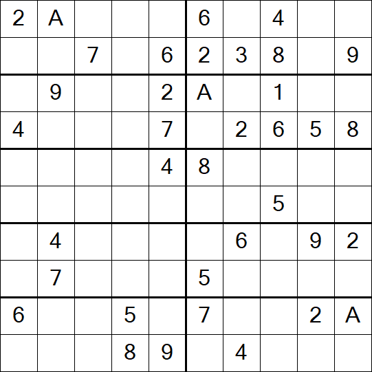 Sudoku 10x10 - Mittel