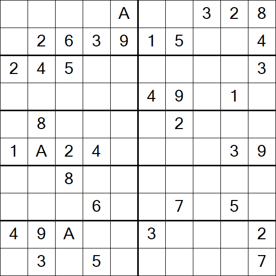 Sudoku 10x10 - Mittel