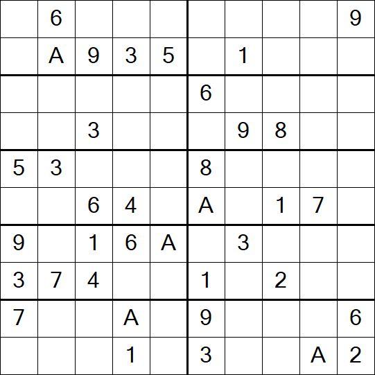 Sudoku 10x10 - Mittel