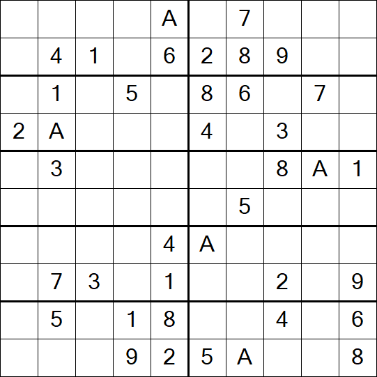 Sudoku 10x10 - Mittel