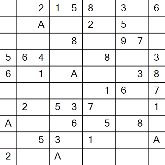 Sudoku 10x10 - Mittel