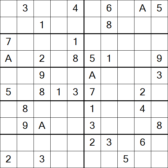 Sudoku 10x10 - Medium