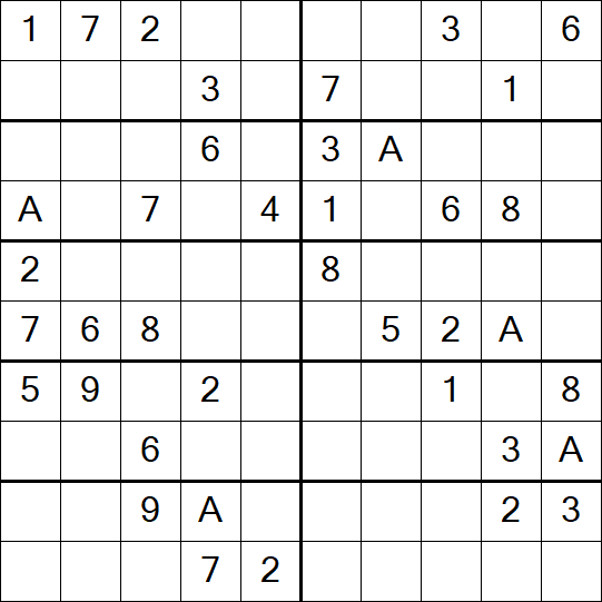 Sudoku 10x10 - Mittel