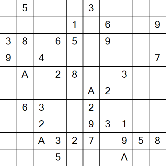 Sudoku 10x10 - Mittel