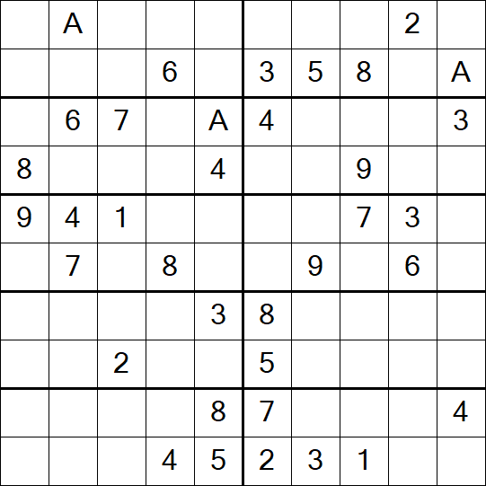 Sudoku 10x10 - Mittel