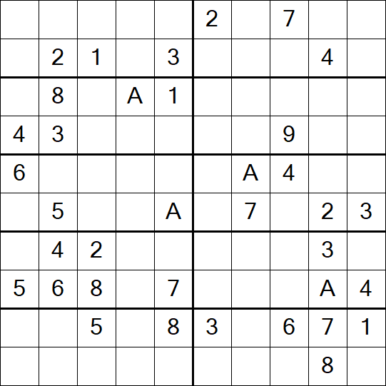 Sudoku 10x10 - Mittel