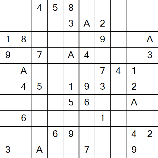 Sudoku 10x10 - Mittel