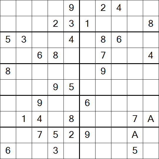 Sudoku 10x10 - Mittel