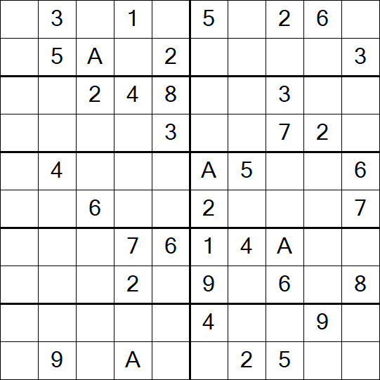 Sudoku 10x10 - Mittel