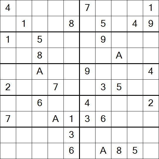 Sudoku 10x10 - Mittel