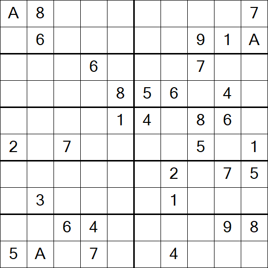 Sudoku 10x10 - Mittel