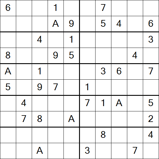 Sudoku 10x10 - Mittel