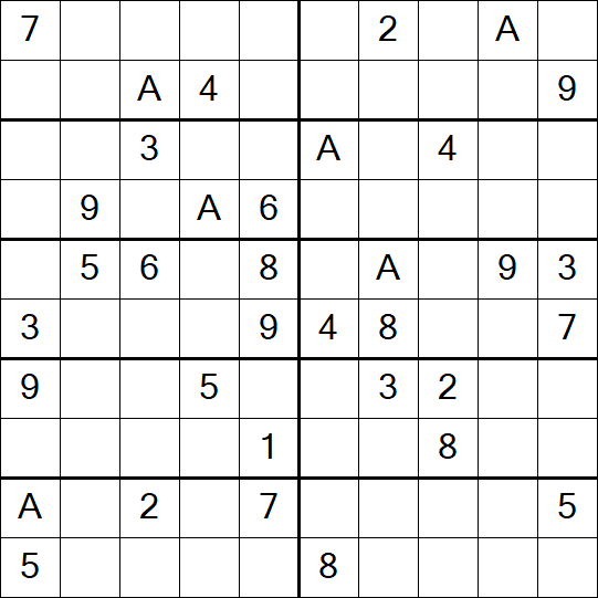 Sudoku 10x10 - Mittel