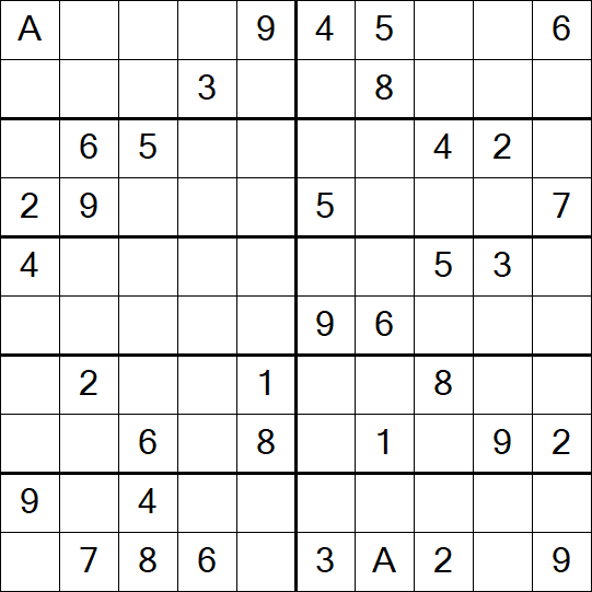 Sudoku 10x10 - Mittel