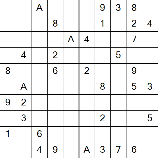 Sudoku 10x10 - Mittel
