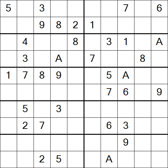 Sudoku 10x10 - Mittel