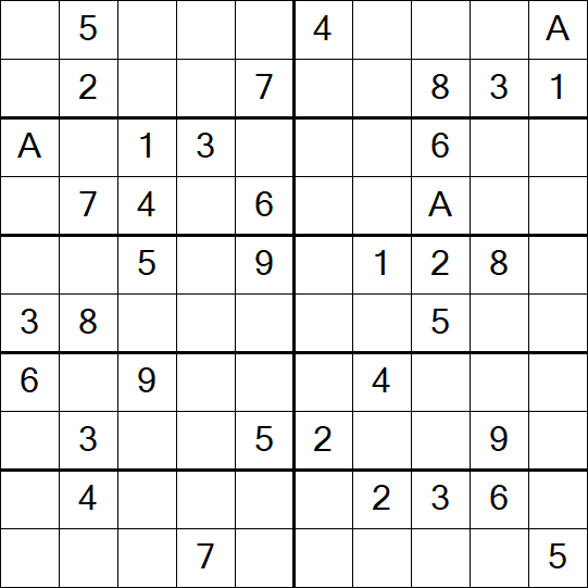 Sudoku 10x10 - Mittel