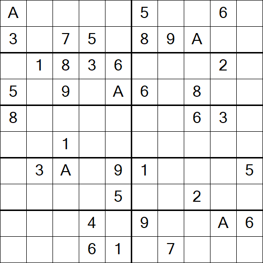 Sudoku 10x10 - Medium