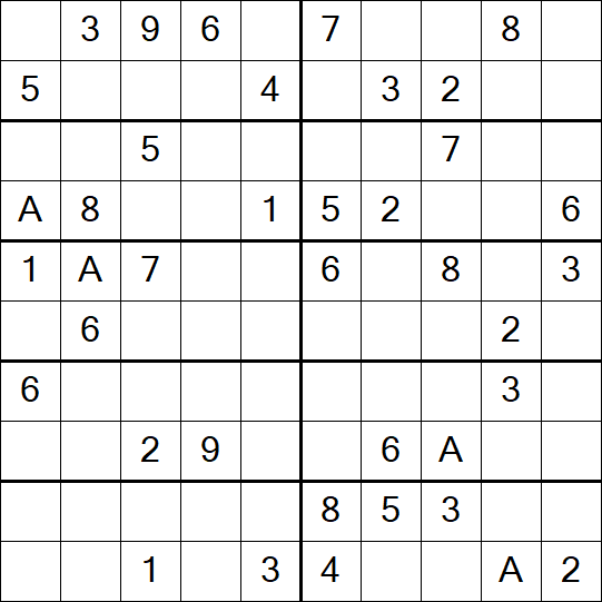 Sudoku 10x10 - Medium