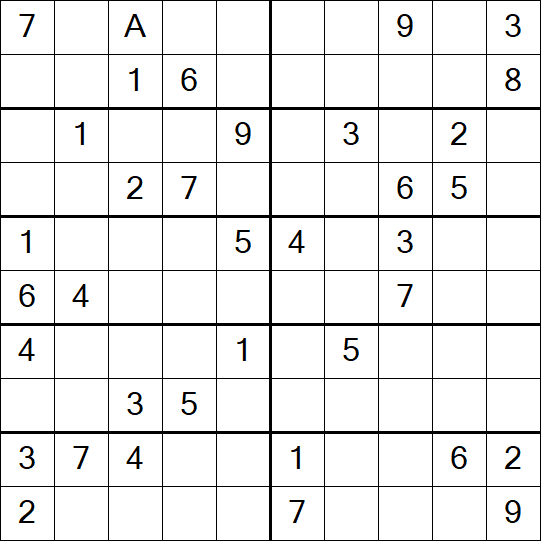 Sudoku 10x10 - Mittel