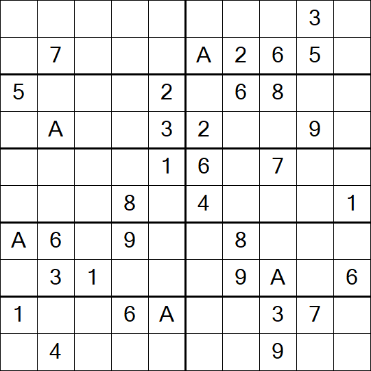 Sudoku 10x10 - Medium