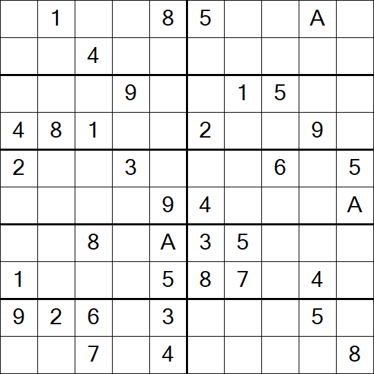 Sudoku 10x10 - Medium