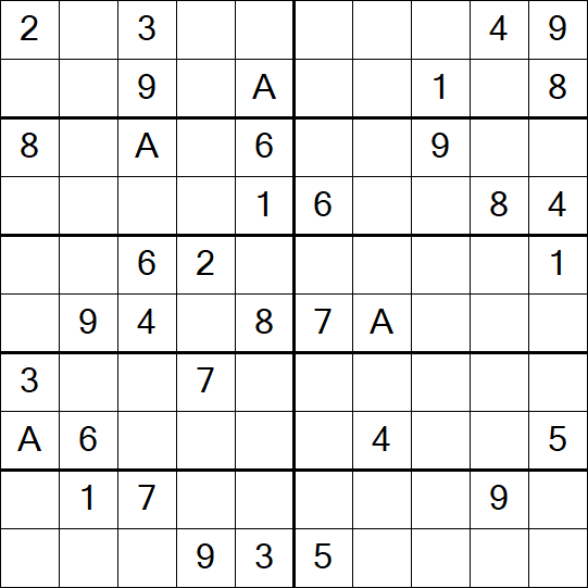 Sudoku 10x10 - Medium