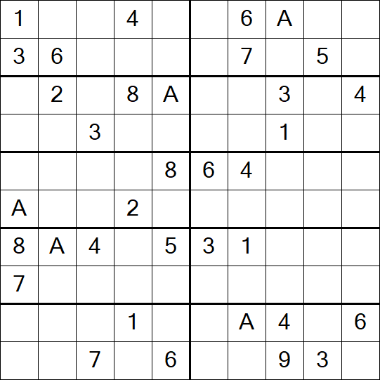 Sudoku 10x10 - Medium